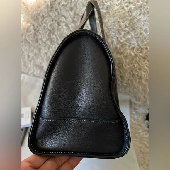 Coach Black Leather Handbag - Picture 4 of 15
